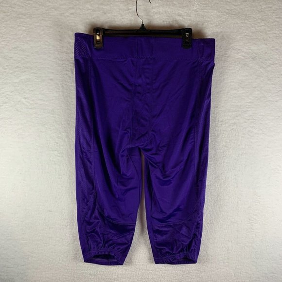 Nike Team Defender Football Pants Men's 2XL Purple Nylon Stretch High-Rise 6344 - Picture 2 of 10